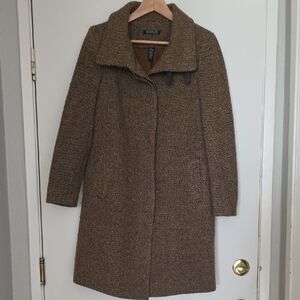 Ralph Lauren Tan Herringbone Coat